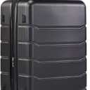 Sweetcrispy Carry on Luggage, Hard Shell ABS Suitcase with Double Spinner Wheels, Lightweight Expandable Rolling Suit Case with TSA Lock, 21 Inch Charcoal Black