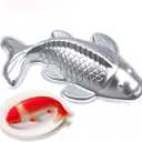 3D Aluminum Alloy Carp Cake Bakeware, Fondant Cake Decoration Bakeware, Fish-Shaped Cake Mold (9 Inch)