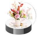 18 Pack Round Mirror Trays, Non Glass Acrylic Round Mirror Centerpieces for Wedding Tables Candle Plate Circle Mirrors Wall Mirror Tiles for Centerpieces Crafts Christmas Decorations (6inch,8inch)