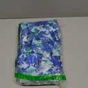 Summer Floral Sundress for Women Spaghetti Straps Hollow Out Tie Front Maxi Dress Flowy Smocked Bohemia Dress (Large, Blue)