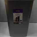 Amazon Basics Lightweight Rectangular Commercial Office Wastebasket, 10 Gallons, Grey