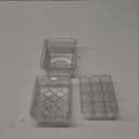Planting Containers with Germination Tray Seedling Starter Trays for Garden Pot 15 Pack, Transparent