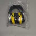 BJKing AM/FM Radio Headphones with Digital Display, 30dB AM FM Hearing Protection Safety Ear Muff, Ear Protection Headphone for Mowing, Landscaping, Shooting and Construction Black-Yellow