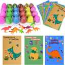 Valentines Day Gifts for Kids School - 30 Pack Hatching Dinosaur Eggs with Cards that Hatch in Water, Funny Classroom Exchange Prizes for Boys Girls