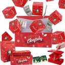 12PCS Surprise Gift Box Explosion for Money, Christmas Surprise Box Gift Box with greeting card,Folding Pop-Up Explosion Gift Box for Birthday Anniversary Valentine Proposal