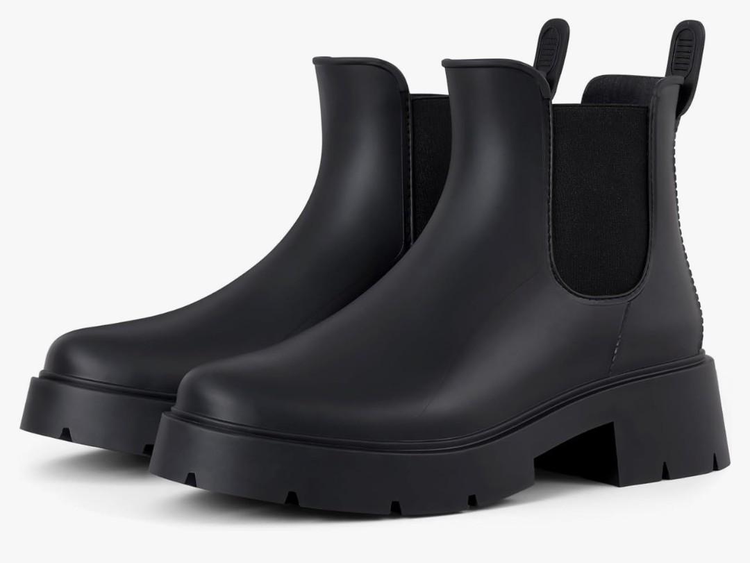 Asgard Women's Ankle Rain Boots Waterproof Chelsea Boots Size 41