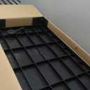 VEVOR Utility Cart, 300 lbs Load Capacity, 2-Tier Utility Plastic Cart with 360 Swivel Wheels (2 with Brakes), 24.4 x 16.1-inch Food Service Cart for Warehouse, Office, Home, Restaurant, Kitchen