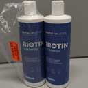 Rosemary and Biotin Shampoo for Thinning Hair - Vegan Volumizing Shampoo for Fine Hair with B Vitamins Argan Oil & Tea Tree Essential Oil - Paraben Silicone and Sulfate Free Vegan Formula (2 Pack) (16.00 Fl Oz (Pack of 2)), Best By: 11/2026