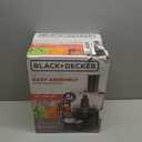 BLACK+DECKER 8-Cup Food Processor, Easy Assembly, Stainless Steel S-Blade, Shred, Slice, Chop, Puree, 450W Motor