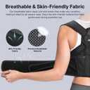 Fit Geno Posture Corrector for Women & Men: Adjustable Lightweight Upper Back Brace for Neck Shoulder & Upper Back Pain Relief - Improve Posture Correct Hunchback Slouching Invisible Under Clothes (M/L Under Bust 35" - 47")