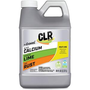 CLR Calcium, Lime & Rust Remover, Blasts Calcium, Dissolves Lime Deposits, Zaps Stubborn Rust Stains and Hard Water Deposits, 80 Ounce Bottle