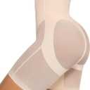SHAPELLX Shapewear Tummy Control High Waist Shaping Butt Lifting Shorts Cincher Girdle Womens Body Shaper Panties (Medium, Beige)