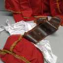 Captain Blackheart Adult Halloween Costume, Red,Medium