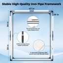 Photo Light Box, Portable 47"x39"x78" Photo Studio Light Box, Shooting Tent Kit with 768 Light Beads and 3 Color Backdrops. Large Lightbox with 6 Stepless Dimming Light Boards for Photography