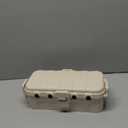 Flemoon Medium Outdoor Electrical Box (11.5x5.2x4 inch), IP54 Waterproof Extension Cord Cover w/6 Cable Entry Ports, Weatherproof Connection Box for Power Strip, Timer, Holiday Lights, Almond