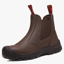 ANGRYRAM Steel Toe Slip on Work Boots for Men Waterproof Chelsea Industrial & Construction Shoes, Lightweight Comfortable Slip Resistant Safety boots Size 9