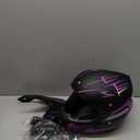 Youth Kids Motocross Helmet Motorcycle Dirt Bike Off-Road Mountain Bike BMX MX ATV Helmet with(Gloves Goggles Mask) 4Pcs Set - DOT Approved(Purple,M)