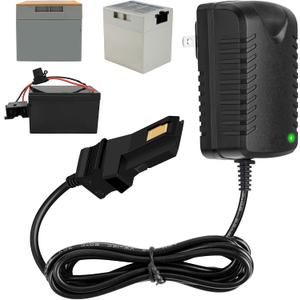 12V Charger for Powered Wheels Battery 12 Volt Battery Charger for All Fisher-Price Powered Wheels Gray and Orange Top Battery Replacement Fisher Price 12V Adapter