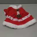 Christmas Dog Outfit, Red Puppy Dress for Small Girl, Bow Knot Santa Coat With Bells, Xmas Cat Apparel, Winter Pet Clothes (A, Large)