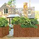 2Pack Bamboo Reed Fencing,4FT X 16.4FT Natural Reed Fence Reed Screen for Balcony Bamboo Reed Fence 4 Feet High for Outdoor Backyard Patio(Brown)