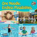 Oodles of Noodles Foam Pool Swim Noodles 2 Pack, Hollow Core Swimming Foam Tube for Pool Floats, Buoyant for Beach, Water Play, Crafts, DIY Projects & Pipe Insulation