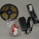 COB LED Strip Light White Dimmable 16.4FT 24V 2700K-6500K, COB Light Strip Tape with RF Remote 3200 LEDs CRI93+ for Kitchen Under Cabinet Bedroom Mirror Indoor Home Daylight Warm White