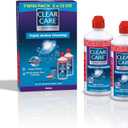 Clear Care Cleaning & Disinfecting Solution with Lens Case, Twin Pack,12 Fl Oz (Pack of 2)