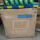 Brushed Silver Bathroom Mirror, Square Mirror for Vanity Chunky Box Metal Frame, Shatterproof, Tempered Glass, Bathroom Remodel&New Home,Wall Mirror for Over Sink,Living Room, Hallway 40x40