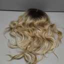 KAYTMSDILong Wavy Human Hair Wig for Women Lace Front Wig Natural Bangs Headdress