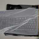 Wireless Keyboard and Mouse Combo, 2.4G Full Size Wave Keys Ergonomic Keyboard with Wrist Rest, Phone Holder, 3-Level DPI Wireless Silent Mouse with 6-Buttons, for Windows, Mac OS, Laptop, PC (Black)