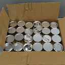 24 Pack Empty Metal Paint Cans with Lids, 1/4 Pint Size, 1/2 Cup Capacity Touch Up Paint Containers