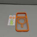 TORRAS Magnetic Shockproof for iPhone 17 Pro Case, Compatible with MagSafe, Military-Grade Drop Protection, Camera Control, DIY Button, Slim Translucent Phone Case for iPhone 17 Pro, Orange