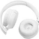 JBL Tune 510BT - Bluetooth headphones with up to 40 hours battery, microphone for call, foldable and comfortable, Android and iOs compatible (White)