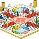 Parcheesi Royal Edition by Winning Moves Games USA, Classic Family Favorite Featuring Charming Artwork, Tokens and dice Cups for 2-4 Players, Ages 8+ (6106)