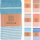 Extra Large Turkish Beach Towel Style 100% Cotton, Sand-Free Comfort | Oversized Beach Towel Sandproof Beach Blanket Big Beach Mat - Outdoor Picnic Blanket (Sea Green, 83x94 in)