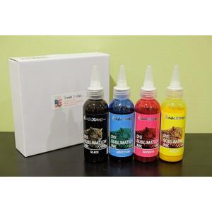 INKXPRO 4 X 100ml Professional True Color Sublimation Ink Refills for EcoTank printer, C88+ Workforce 3640 7520 7610 7620 7710 7720 7210 7310 7840 7820(for Sublimation Printing, ICC Profile Available)