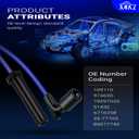 109110 High Performance Low Resistance Spark Plug Wire New for Buick Lucerne Chevy Impala Malibu Monte Carlo Pontiac G6 Saturn Aura Relay Replace# 9746SS 19297033, Set of 6
