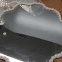 SWTHONY 15inch Small Boho Beaded Flower Mirror for Wall Decor, Cute Decorative Hanging Wooden Circle Nursery Mirrors for Girl Room, Bedroom, Livingroom