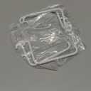 4 Pcs Pegboard Hooks, 6 x 9.5 Centimeters, Pegboard Accessories Compatible with IKEA Skadis Long Metal Storage Hooks for Home Office Indoor Tool Supply (White)