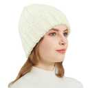 NPQQUAN Thick Warm Winter Hats for Women Knit Beanie Hat Skull Cap Beanies for Men Women (Beige)