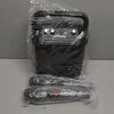 Karaoke Machine, Portable Bluetooth Speaker with 2 Wireless Microphones for Adults & Kids with Lights, Karaoke Microphone with PA System Supports USB/TF/FM/AUX for Home Party Home System Packages (Black)