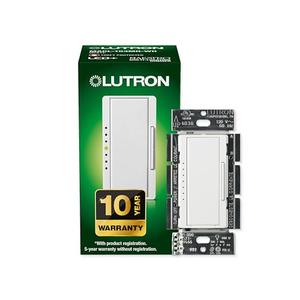 Lutron Maestro LED+ Dimmer Switch for Dimmable LED, Halogen and Incandescent Bulbs, 150W/Single-Pole or Multi-Location, MACL-153M-WH, White, 2 Pack