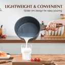 SENSARTE Nonstick Saucepan with Lid, 1.5 Quarts Small Pot with Swiss Granite Coating, Stay-cool Handle, Multipurpose Handy Sauce Pot Small Kitchen Cooking Pot, Induction Comptable, PFOA Free
