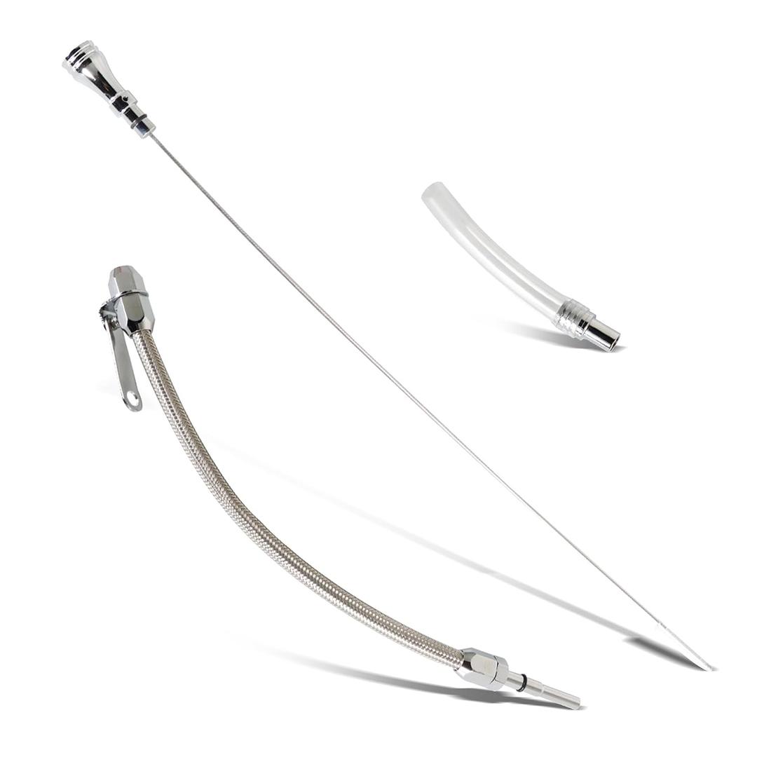 munirater LS Flexible Stainless Oil Dipstick Replacement for LSX LS1 LS2 LS6 4.8L 5.7L 6.0L 6.2L