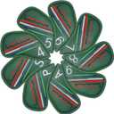 9PCS Golf Headcovers Golf Iron Head Covers Value 9 Piece Set, Synthetic Leather Deluxe Club HeadcoverCompatible with Iron Sets