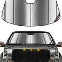 Pigenius Windshield Sunshade for Ford F-150 2009-2014 Custom Front Window Sun Shade - Metallic