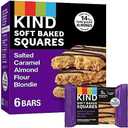 Kind Soft Baked Squares, Salted Caramel Almond Flour Blondie, Kosher, Gluten Free & Non-GMO, 8.5 Ounce (Pack of 8) (Best By: 05/16/2026)