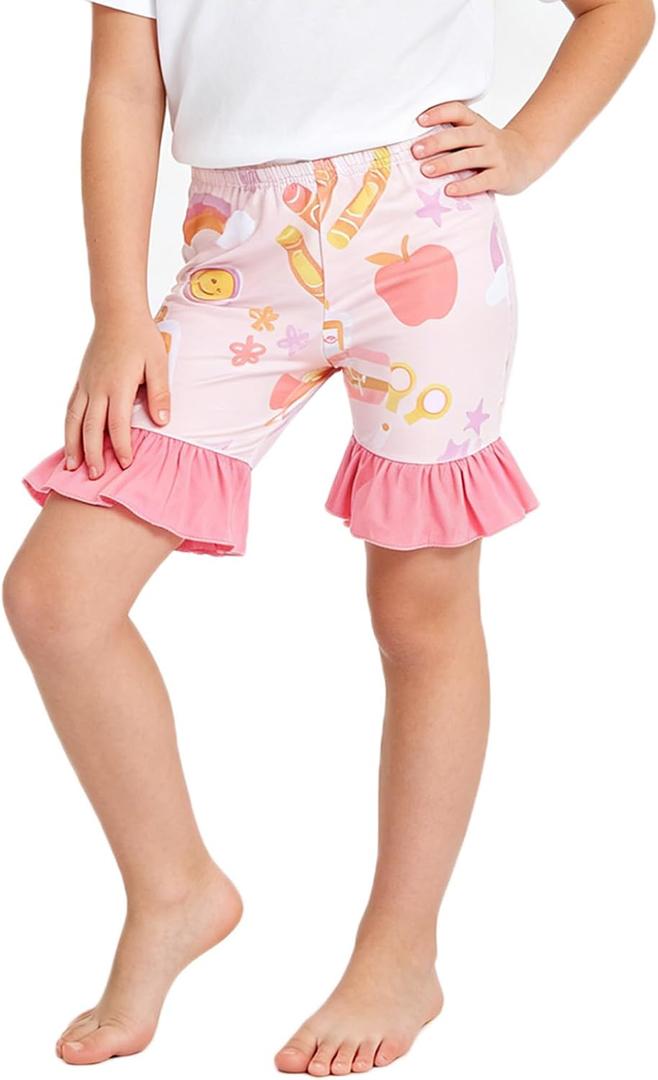 Toddler Girls Shorts Back to School Dance Under Dress Girls Pants 2-8Y