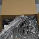 Consumest Corner Shower Caddy Standing - 3-Tier Stainless Steel Shower Organizer with Soap Holder and 4 Hooks, Large Capacity Corner Shelf Stand for Bathroom, Rest Room, Black