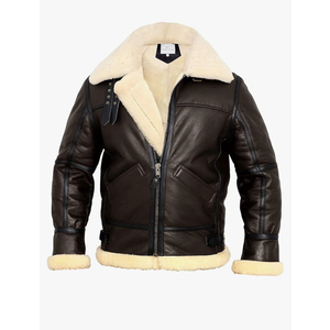 B3 Bomber Jacket Aviator Real Shearling B3 Bomber Jacket Winter 2XL